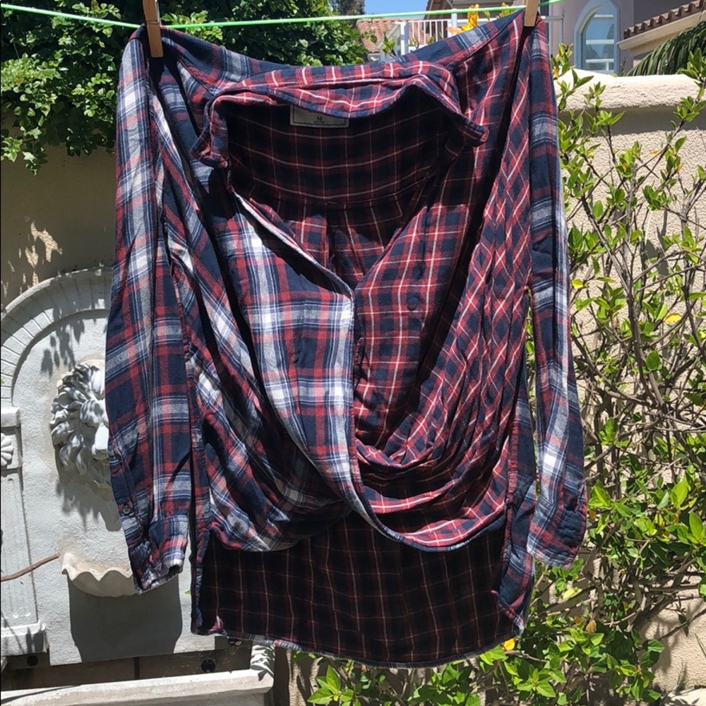 Plaid blouse